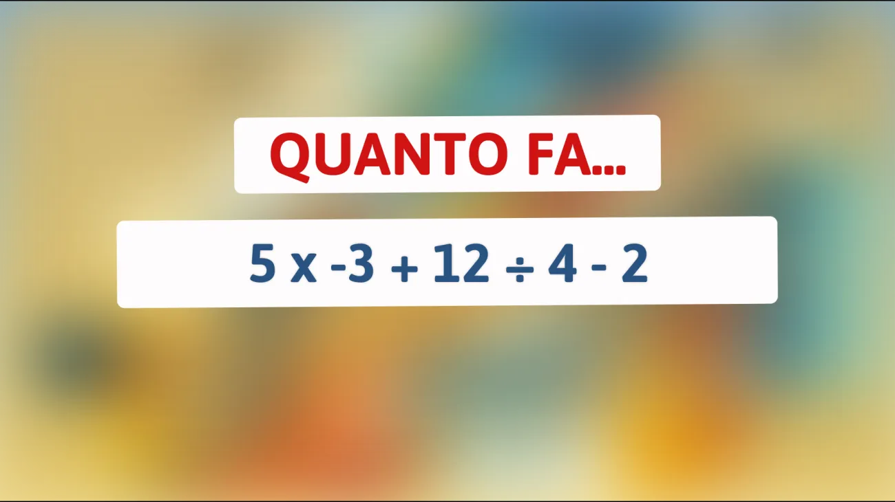 \"Sfida il tuo cervello: Riuscirai a risolvere questo enigma matematico che solo i veri geni possono risolvere?\""