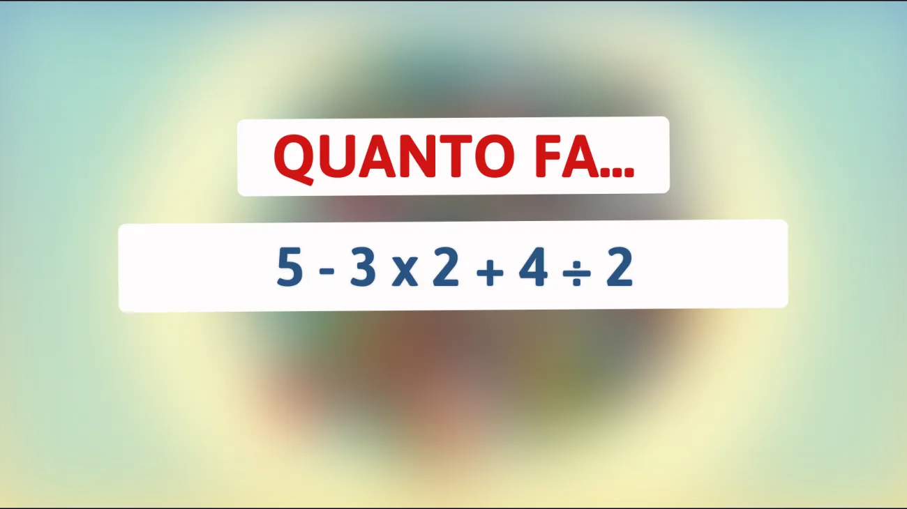 \"Sfida la tua intelligenza: riesci a risolvere questo indovinello matematico per veri geni?\""