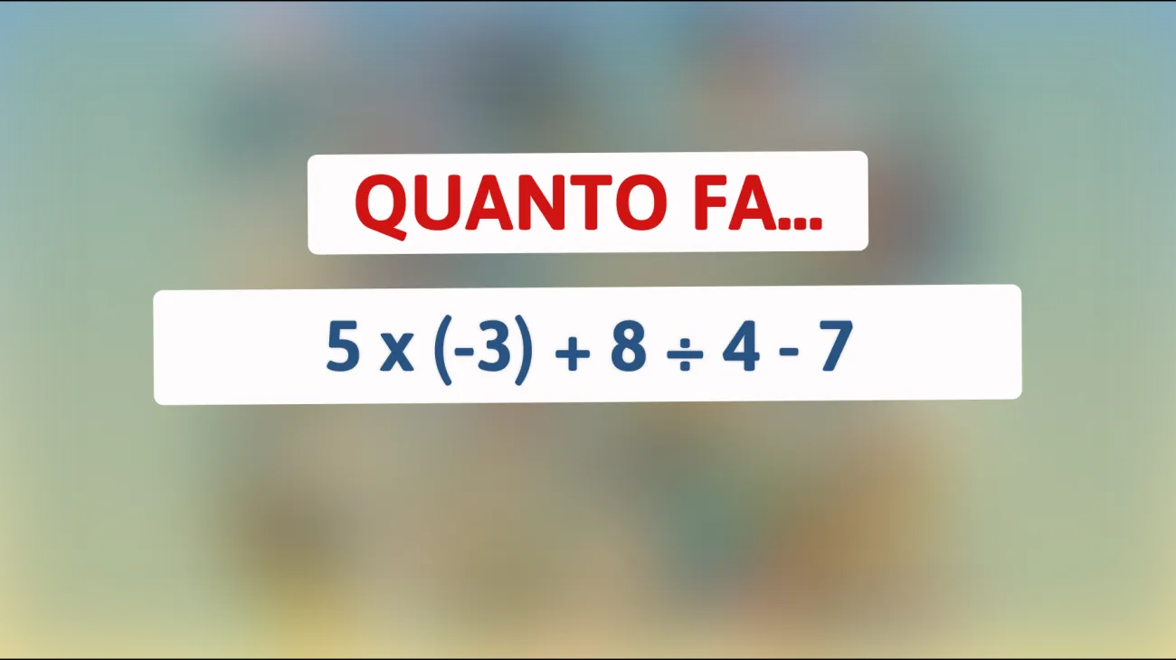 Scopri se sei un genio della matematica: solo il 5% riesce a risolvere questo enigma! Sei tra loro?"