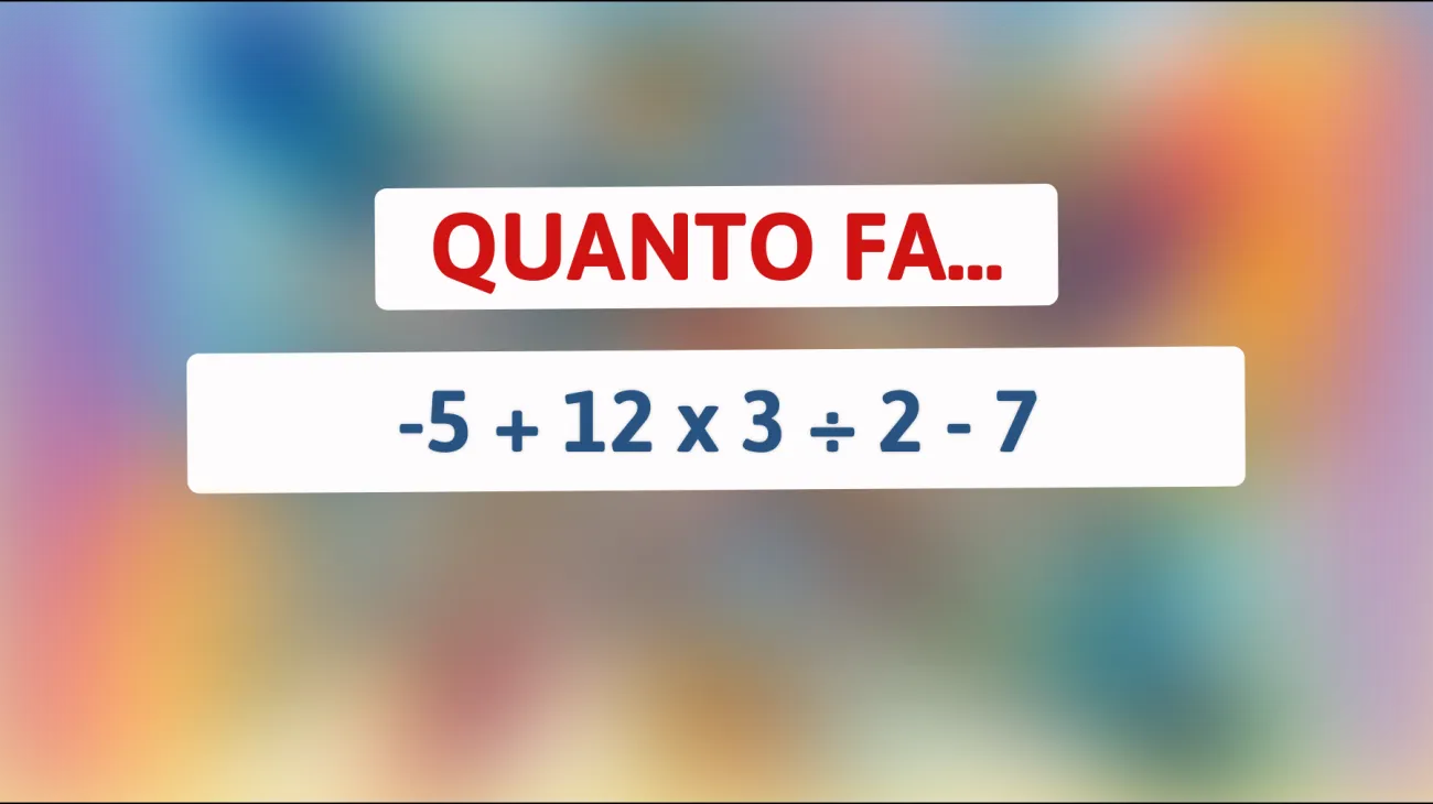 Sei abbastanza brillante da risolvere questo indovinello? Scopri se la tua mente è da genio!"
