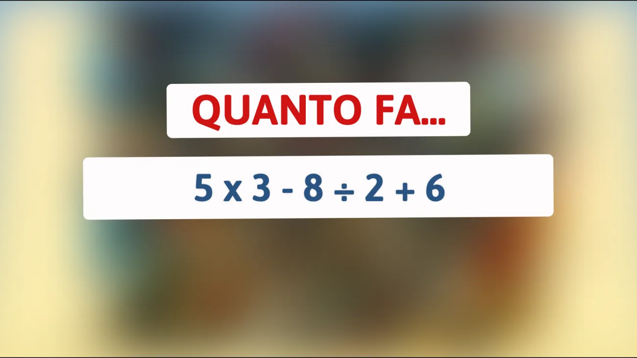 Solo il 1% risponderà correttamente: Riuscirai a risolvere questo misterioso indovinello matematico?"